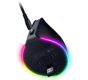 Razer Pro Click V2 Vertical Ergonomic Belaidė pelė RF Wireless+Bluetooth+USB-C, 30000 DPI, Juoda