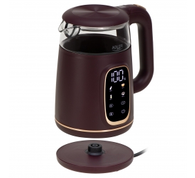 Adler Kettle with LED Display | AD 1305 | Electric | 2200 W | 1.7 L | Plastic | 360° rotational base | Burgundy