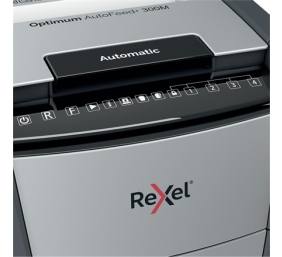 Rexel Optimum AutoFeed+ 300M Dokumentų naikiklis Micro-cut shredding 2x15 mm P-5 60L 55 dB (SPEC)