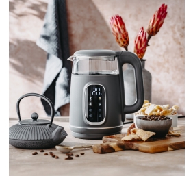Adler Kettle with LED Display | AD 1305 | Electric | 2200 W | 1.7 L | Plastic | 360° rotational base | Grey