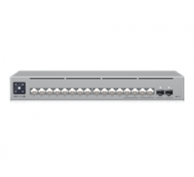 UBIQUITI A 16-port, Layer 3 Etherlighting switch with 2.5 GbE, PoE++ output, and versatile mounting options