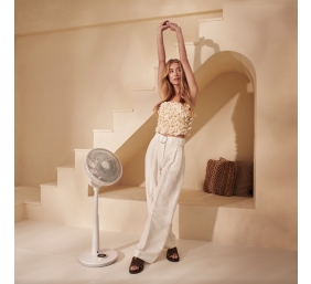 Duux | Fan | Whisper 2 | Stand Fan | White | Diameter 34 cm | Number of speeds 26 | Oscillation | 1.6-19 W | Remote control