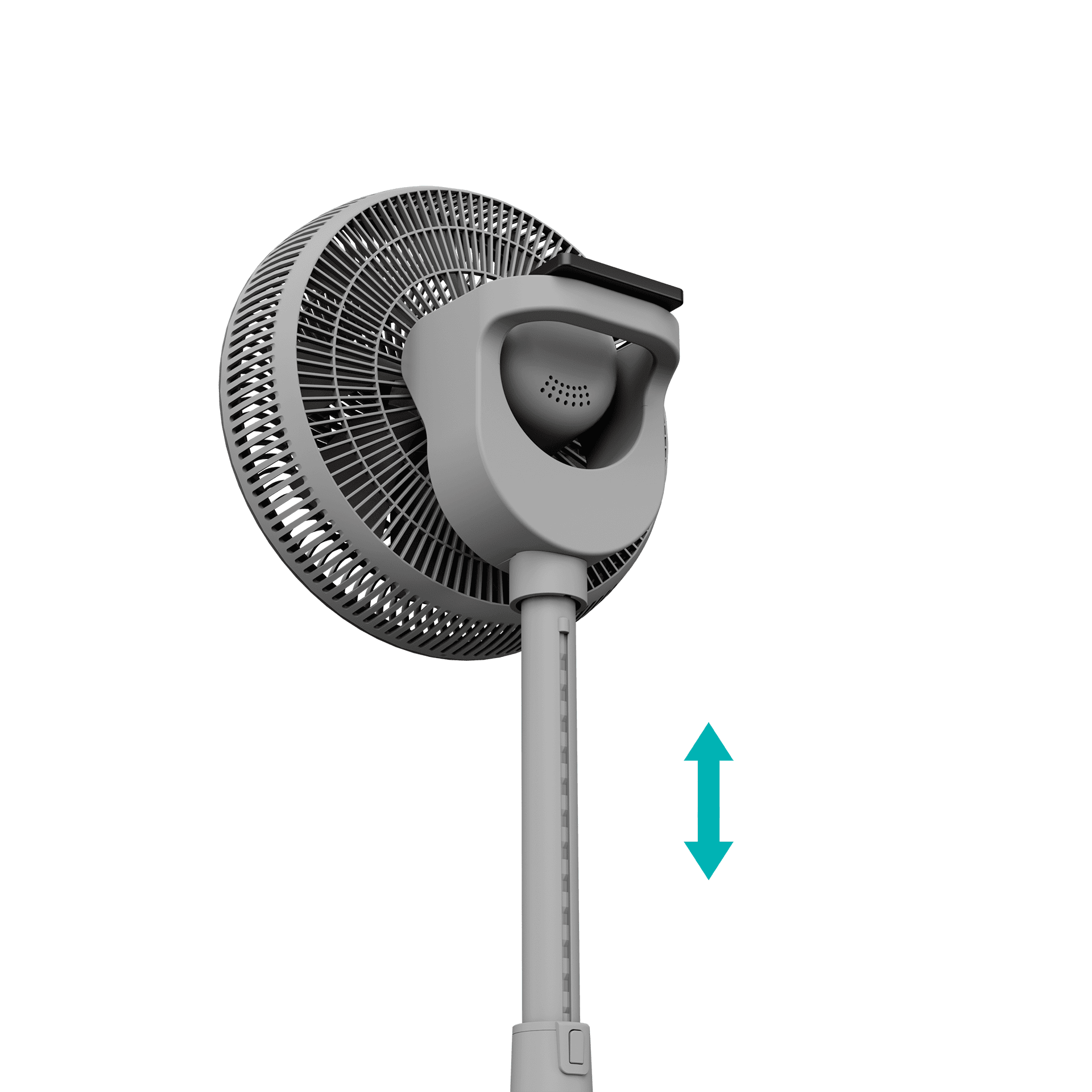 Duux | Fan | Whisper 2 | Stand Fan | Gray | Diameter 34 cm | Number of speeds 26 | Oscillation | 1.6-19 W | Remote control