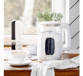 Adler Kettle with LED Display | AD 1305 | Electric | 2200 W | 1.7 L | Plastic | 360° rotational base | White/Silver