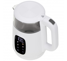 Adler Kettle with LED Display | AD 1305 | Electric | 2200 W | 1.7 L | Plastic | 360° rotational base | White/Silver