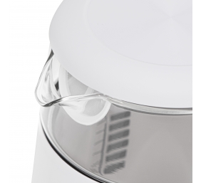 Adler Kettle with LED Display | AD 1305 | Electric | 2200 W | 1.7 L | Plastic | 360° rotational base | White/Silver