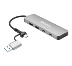 SANDBERG USB-C/A to 2xUSB-A+2xUSB-C Hub