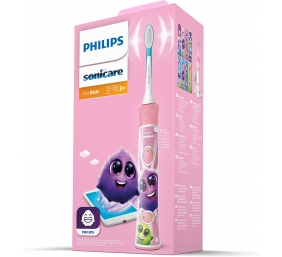 Philips | Electric toothbrush | HX6352/42 | Rechargeable | For kids | Number of brush heads included 2 | Number of teeth brushing modes 2 | Sonic technology | Pink
