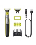 Philips OneBlade 360 QP2834/23 Veido ir kūno plaukų skustuvas / kirpimo mašinėlė, Grey/Lime