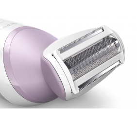 Philips Lady Shaver 6000 Series BRL136/00 Wet &amp; Dry Belaidis skustuvas, White/Lilac