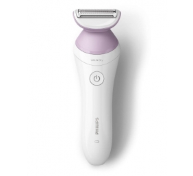 Philips Lady Shaver 6000 Series BRL136/00 Wet &amp; Dry Belaidis skustuvas, White/Lilac