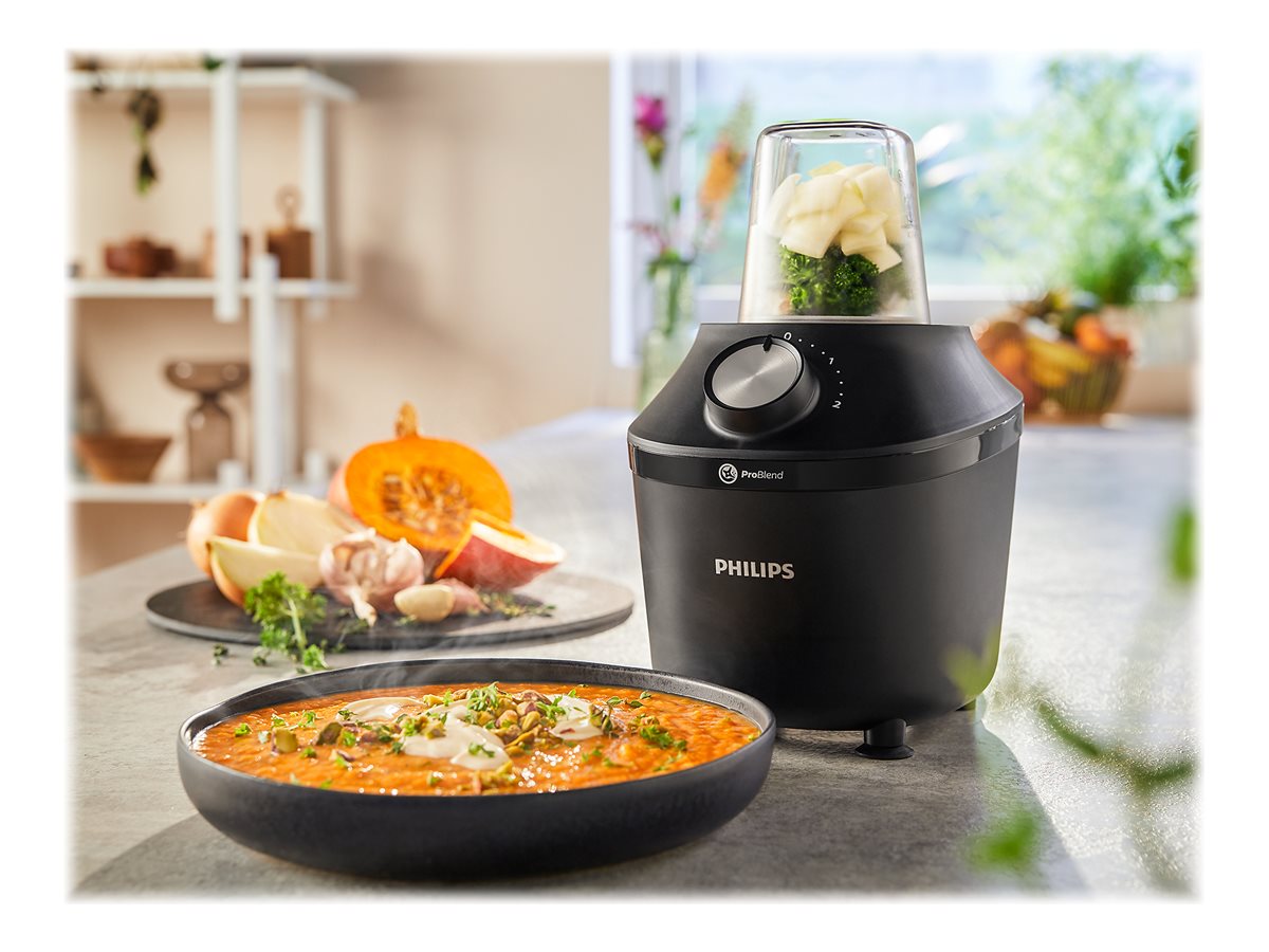 Philips Blender | HR2291/01 3000 Series | Tabletop | 600 W | Jar material Glass | Jar capacity 2 L | Ice crushing | Black