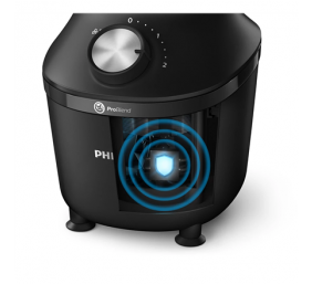 Philips Blender | HR2291/01 3000 Series | Tabletop | 600 W | Jar material Glass | Jar capacity 2 L | Ice crushing | Black