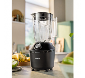 Philips Blender | HR2291/01 3000 Series | Tabletop | 600 W | Jar material Glass | Jar capacity 2 L | Ice crushing | Black