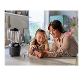 Philips Blender | HR2291/01 3000 Series | Tabletop | 600 W | Jar material Glass | Jar capacity 2 L | Ice crushing | Black