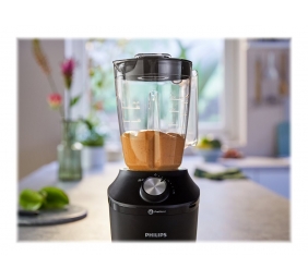 Philips Blender | HR2291/01 3000 Series | Tabletop | 600 W | Jar material Glass | Jar capacity 2 L | Ice crushing | Black