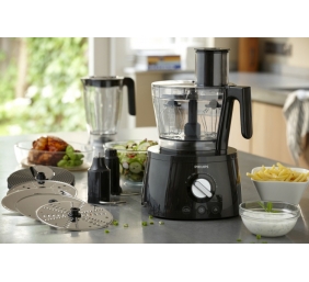 Philips 7000 Series HR7776/90 Virtuvinis kombainas, 3.4 L, 1300 W, Juoda
