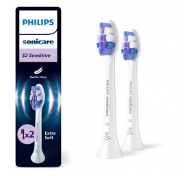 Philips Sonicare S2 Sensitive HX6052/87 Sonic Dantų šepetėlio galvutės, Balta