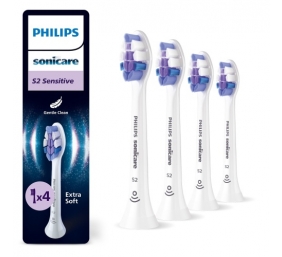 Philips | Replacement brush heads | HX6054/87 Sonicare Sensitive | Heads | For adults | Number of brush heads included 4 | White