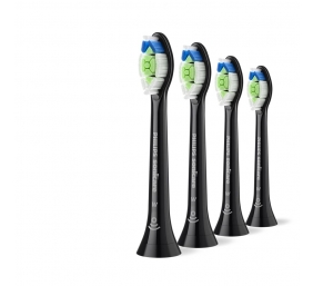 Philips Replacement brush heads | HX6064/88 Sonicare Optimal White | Heads | For adults | Number of brush heads included 4 | Black