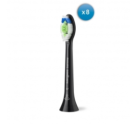 Philips Replacement brush heads | HX6068/88 Sonicare Optimal White | Heads | For adults | Number of brush heads included 8 | Black