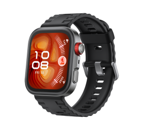 Huawei Watch FIT4 Pro, 3D Fluorelastomer Black Strap, Titanium Body, Seiya-B29