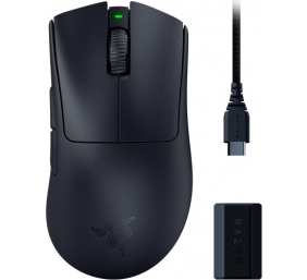 Razer DeathAdder V3 Pro Belaidė žaidimų pelė RF Wireless + USB-C, 30000 DPI, Juoda