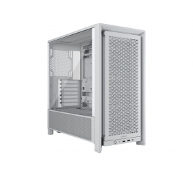 Corsair PC Case | Frame 4000D RS Modular | White | Mid-Tower | Power supply included No