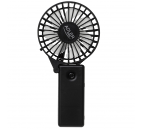 Adler Foldable mini fan | AD 7336 | Desk fan | Black | Diameter 6.5 cm | Number of speeds 1