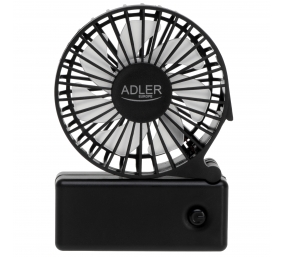 Adler Foldable mini fan | AD 7336 | Desk fan | Black | Diameter 6.5 cm | Number of speeds 1