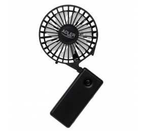 Adler Foldable mini fan | AD 7336 | Desk fan | Black | Diameter 6.5 cm | Number of speeds 1