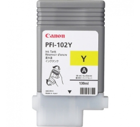 Canon PFI-102Y (0898B001) Rašalinė kasetė, Geltona (SPEC)