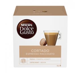 Nescafe Dolce Gusto Cortado Espresso Macchiato kava, 16 kapsulių dėžutėje