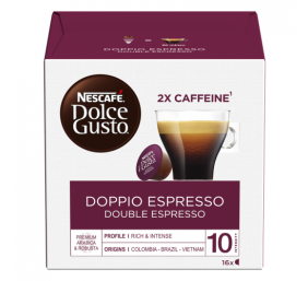 Nescafe Dolce Gusto Doppio Espresso kava, 16 kapsulių dėžutėje