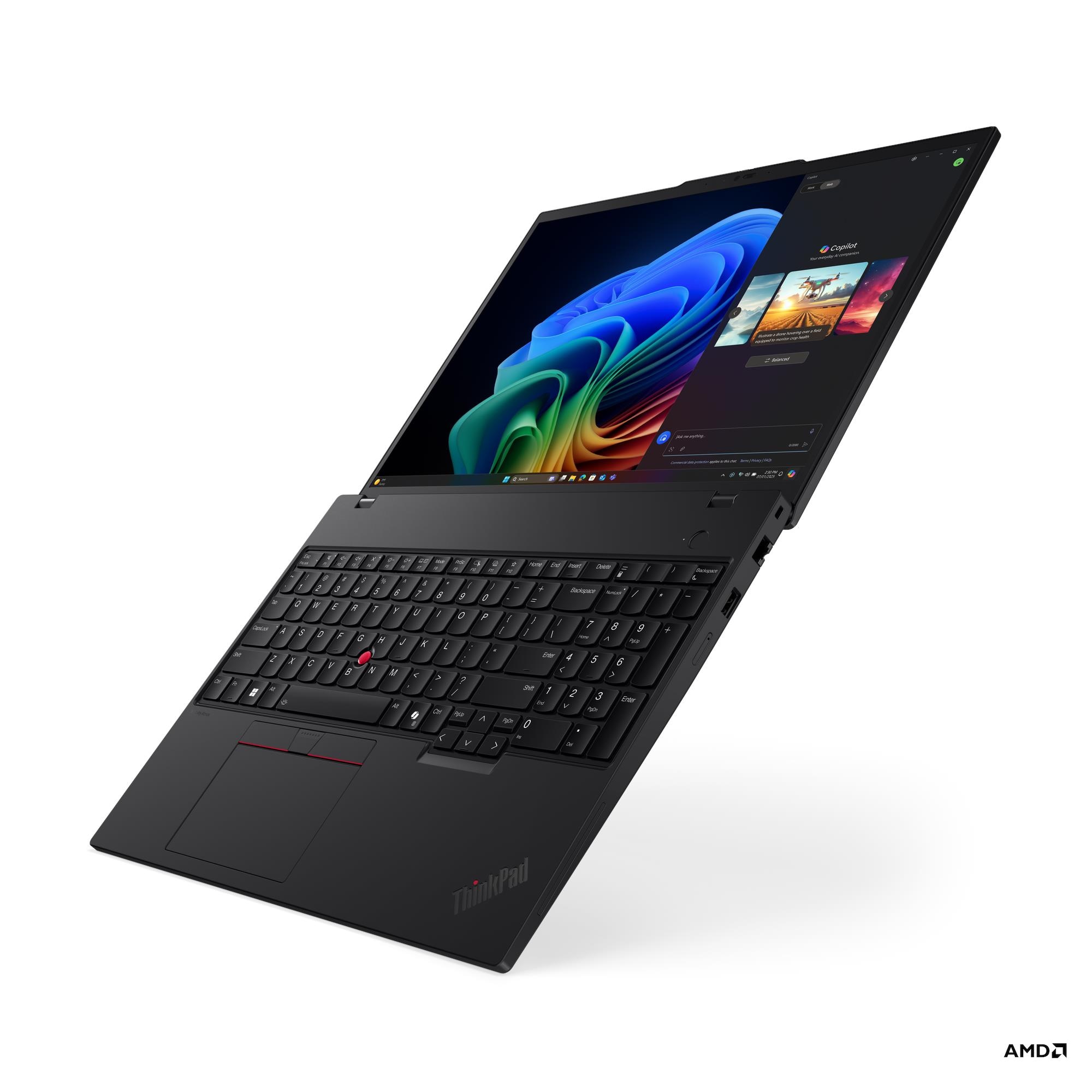 Lenovo ThinkPad T16 G4 AMD | Black | 16 " | IPS | WUXGA | 1920 x 1200 pixels | Anti-glare | AMD Ryzen AI 7 PRO | 350 | 32 GB | SO-DIMM DDR5 | Solid-state drive capacity 1000 GB | AMD Radeon 860M Graphics | Windows 11 Pro | 802.11be | Bluetooth version 5.4