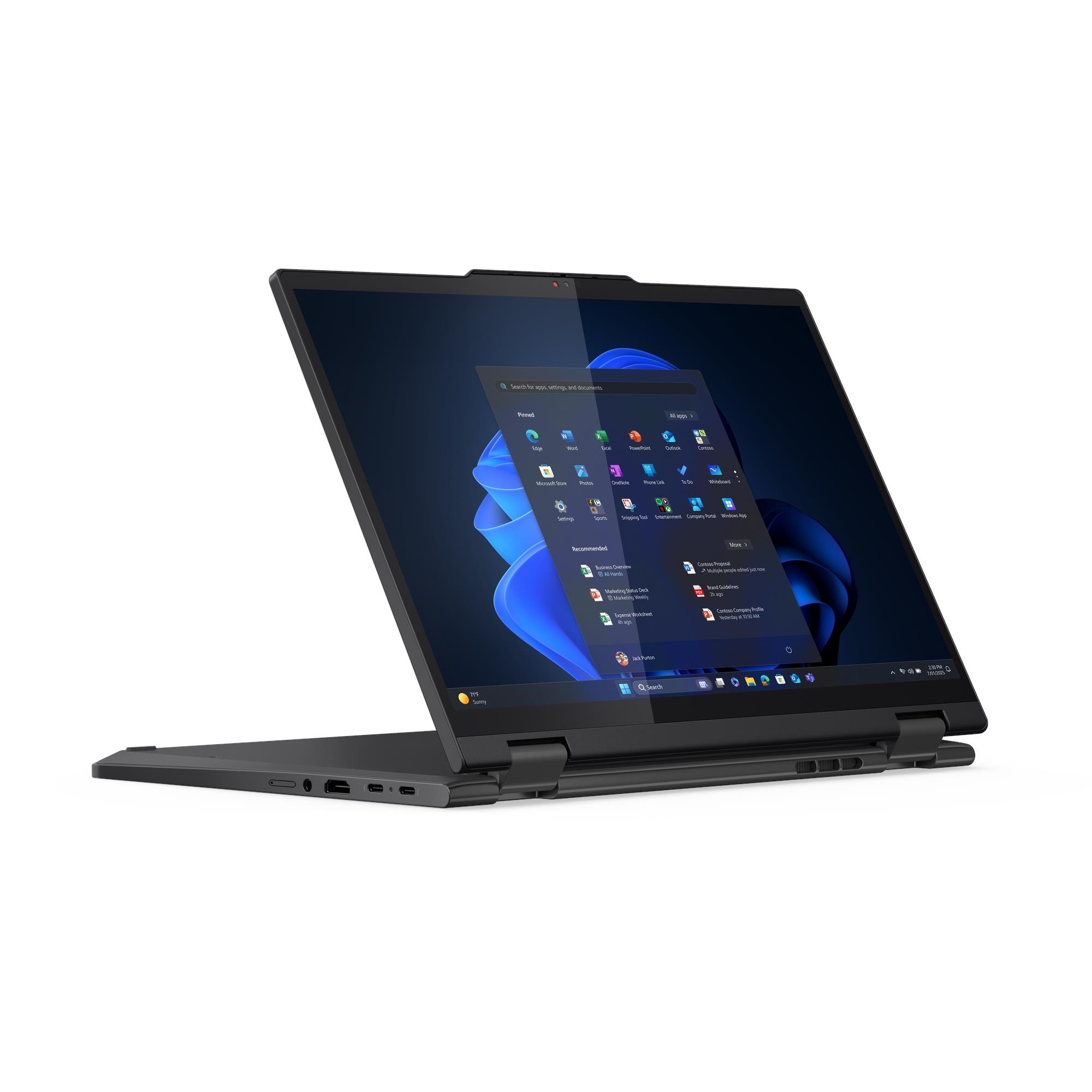 Lenovo ThinkPad T14s 2-in-1 G1 | Black | 14 " | IPS | Touchscreen | WUXGA | 1920 x 1200 pixels | Intel Core Ultra 7 | 255U | 32 GB | Soldered LPDDR5x | Solid-state drive capacity 1000 GB | Intel Graphics | Windows 11 Pro | 802.11be | Bluetooth version 5.4