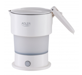 Adler Silicon Travel Kettle | AD 1377 | Travel Kettle | 600 W | 0.6 L | Silicon | White