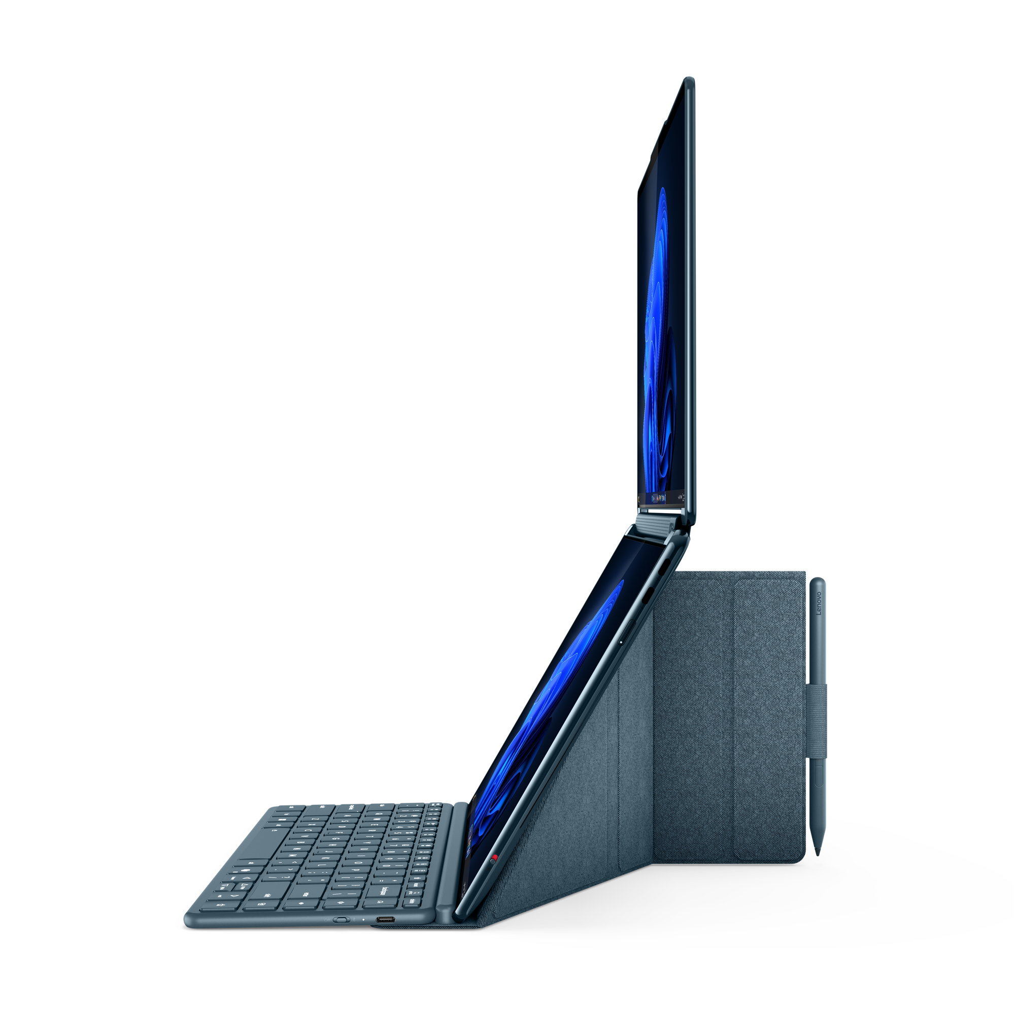 Lenovo Yoga Book 9 14IAH10 | Tidal Teal | 2x14 " | OLED | Touchscreen | 2.8K WQXGA+ | 2880 x 1800 pixels | Glossy | Intel Core Ultra 7 | 255H | 32 GB | Soldered LPDDR5x | Solid-state drive capacity 1000 GB | Intel Arc Graphics | Windows 11 Pro | 802.11be 