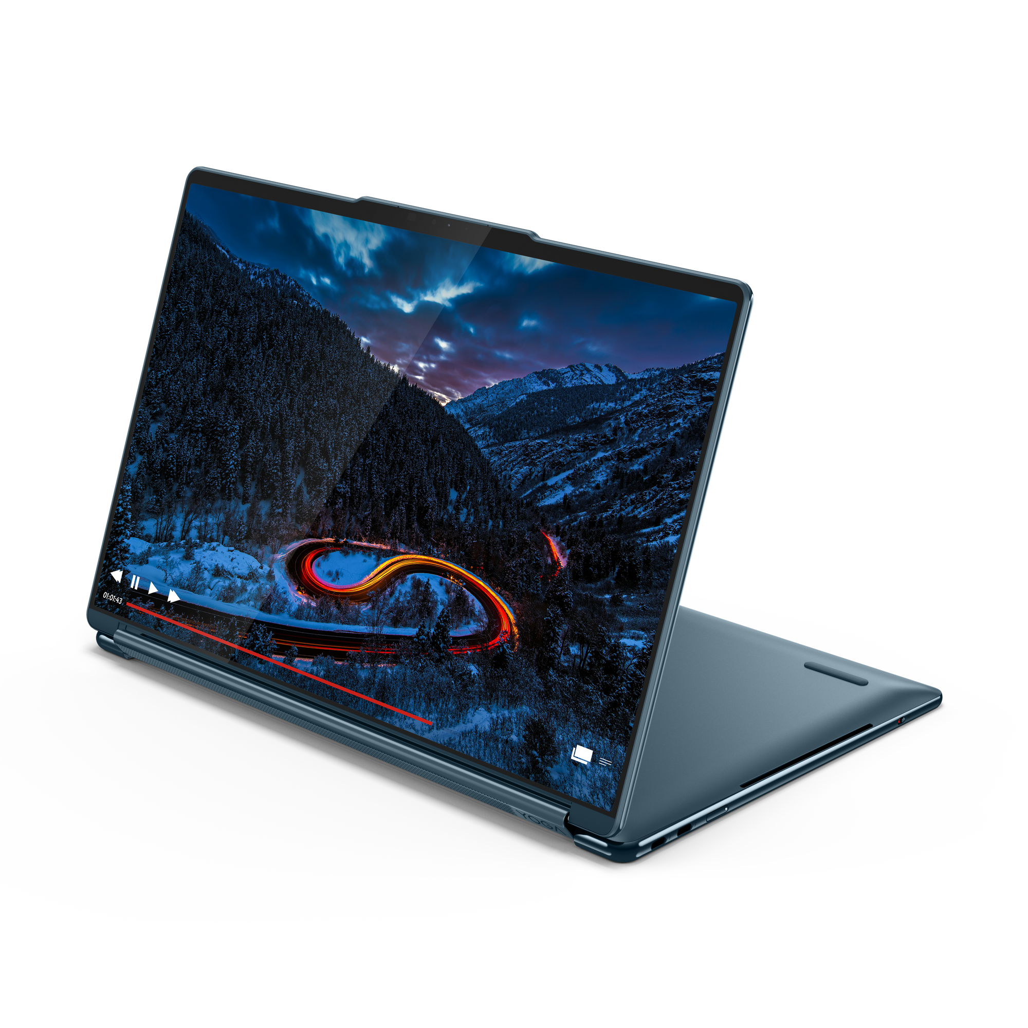 Lenovo Yoga Book 9 14IAH10 | Tidal Teal | 2x14 " | OLED | Touchscreen | 2.8K WQXGA+ | 2880 x 1800 pixels | Glossy | Intel Core Ultra 7 | 255H | 32 GB | Soldered LPDDR5x | Solid-state drive capacity 1000 GB | Intel Arc Graphics | Windows 11 Pro | 802.11be 