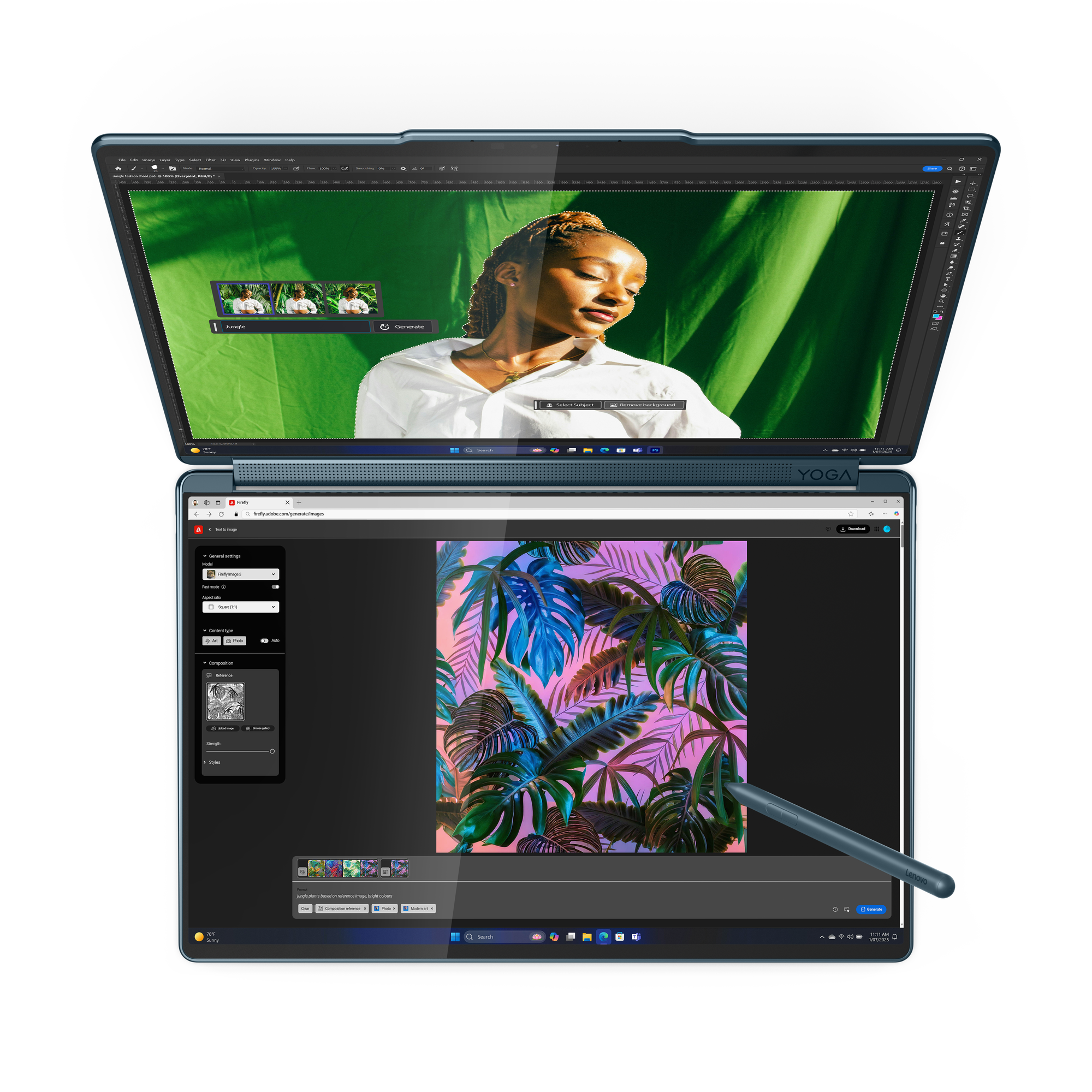 Lenovo Yoga Book 9 14IAH10 | Tidal Teal | 2x14 " | OLED | Touchscreen | 2.8K WQXGA+ | 2880 x 1800 pixels | Glossy | Intel Core Ultra 7 | 255H | 32 GB | Soldered LPDDR5x | Solid-state drive capacity 1000 GB | Intel Arc Graphics | Windows 11 Pro | 802.11be 