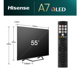 Hisense 55A7NQ | 55 | Smart TV | VIDAA | UHD | Black