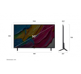 LG 50QNED80A3A | 50 | Smart TV | webOS 25 | UHD | Black