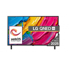 LG 43QNED80A3A | 43 | Smart TV | webOS 25 | UHD | Black