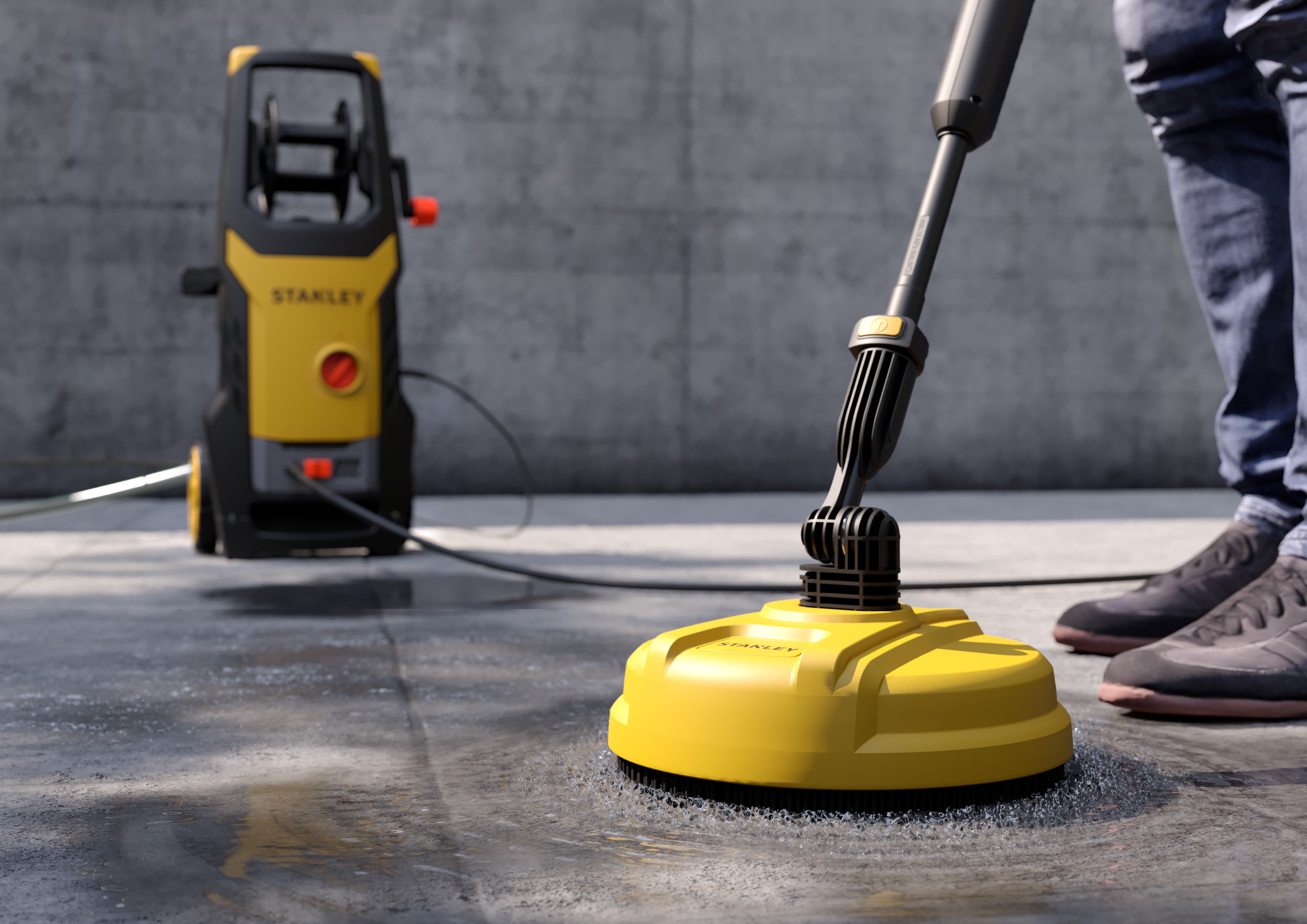 STANLEY SXPW16PE High Pressure Washer with Patio Cleaner (1600 W, 125 bar, 420 l/h) | Stanley 1600 W | 125 bar | 420 l/h