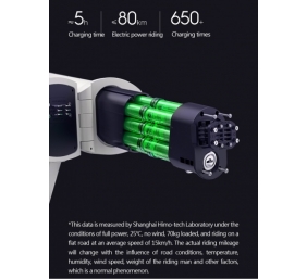 HIMO Z20 Elektrinis dviratis, Pilkas (SPEC)