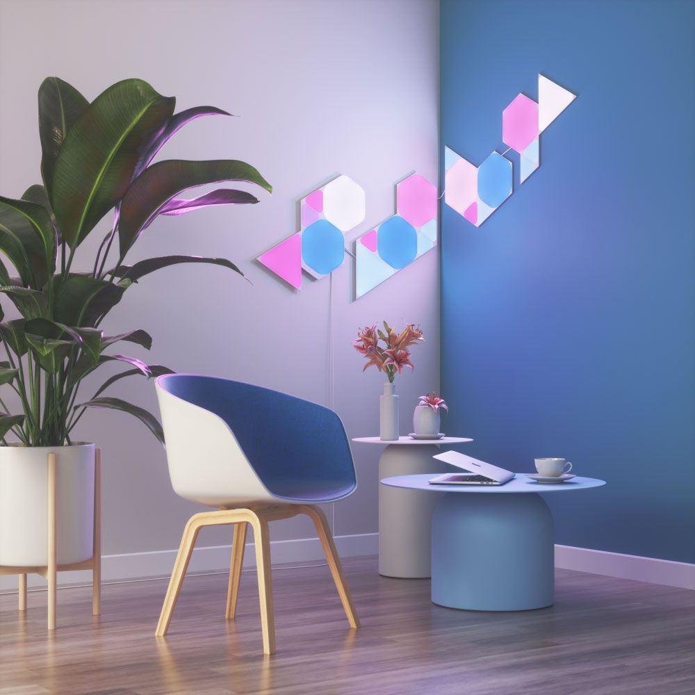 Nanoleaf|Shapes Triangles Mini Expansion Pack (10 panels)|1 x 0.54 W|16M+ colours|2.4GHz WiFi b/g/n;