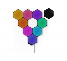 Nanoleaf|Shapes Black Hexagons Starter Kit (9 panels)|42 W|WiFi