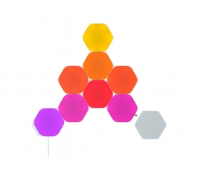 Nanoleaf|Shapes Black Hexagons Starter Kit (9 panels)|42 W|WiFi