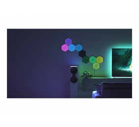 Nanoleaf|Shapes Black Hexagons Starter Kit (9 panels)|42 W|WiFi