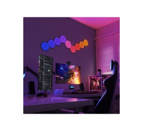 Nanoleaf|Shapes Black Hexagons Starter Kit (9 panels)|42 W|WiFi